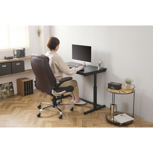 アイリスオーヤマ オフィスチェア ひじ掛け 椅子 キャスター付き