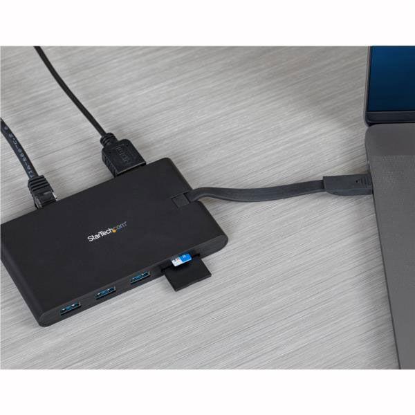 USBハブ Type-Cマルチアダプタ 4K HDMI 3x USBポート DKT30CHVSCPD