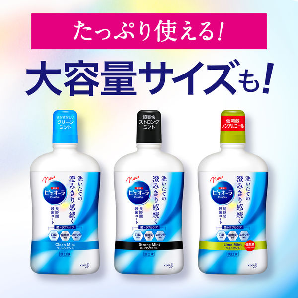 薬用ピュオーラ 洗口液 クリーンミント 850mL 花王 マウスウォッシュ