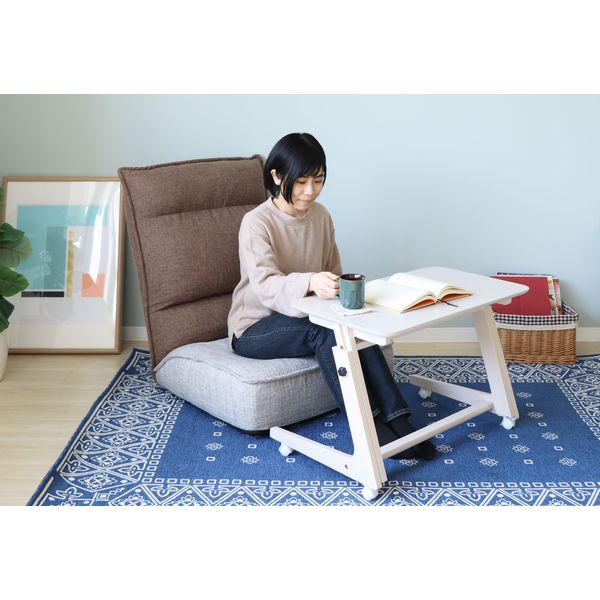 ヤマソロ　昇降デスク 昇降テーブル　サイドテーブル 70cm 40cm ホワイト 楽天市場】【1年保証&当店限定特典付】昇降デスク 小さめ 昇降