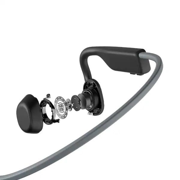 SHOKZ 骨伝導イヤホン Bluetooth ヘッドセット マイク付き IP55 OpenMove グレー AFT-EP-000022 1個