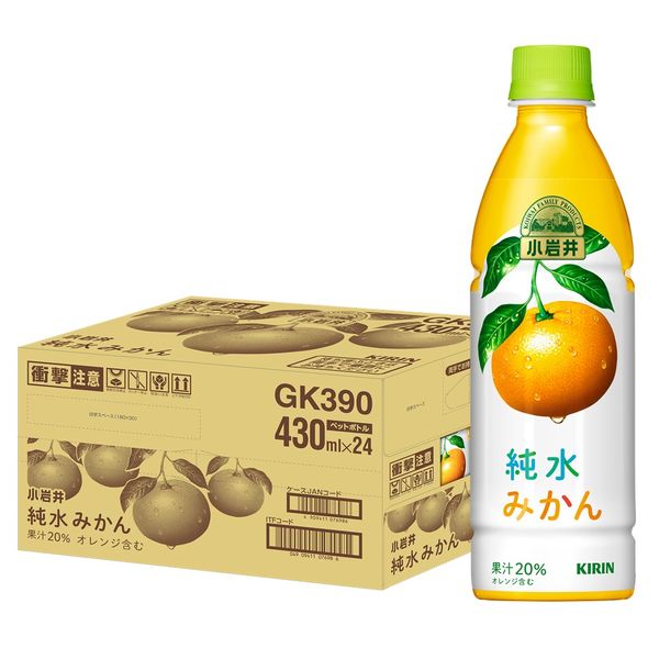 キリンビバレッジ 小岩井 純水みかん 430ml 1箱（24本入） - アスクル