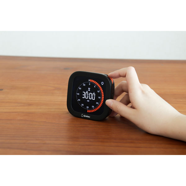 タイマー】ドリテック VISUAL TIMER ブラック 学習タイマー T-648BK 1