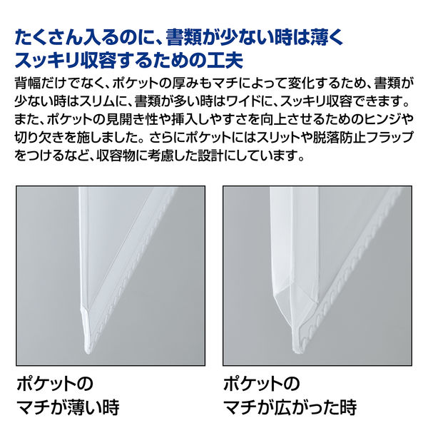 コクヨ 取扱説明書ファイル（固定式）ノビータ 白 ラ-NVT520W 1冊