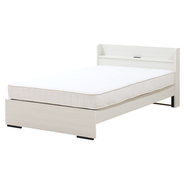 軒先渡し】友澤木工 棚 マットレス付 ボルトレスベッド シングル 幅