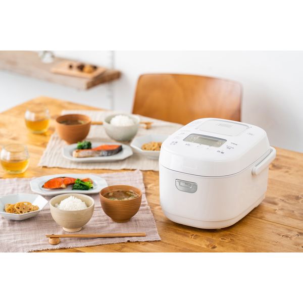 アイリスオーヤマ IHジャー 炊飯器 3合 銘柄炊き WLRC-IK30-W　ホワイト　1台（直送品）