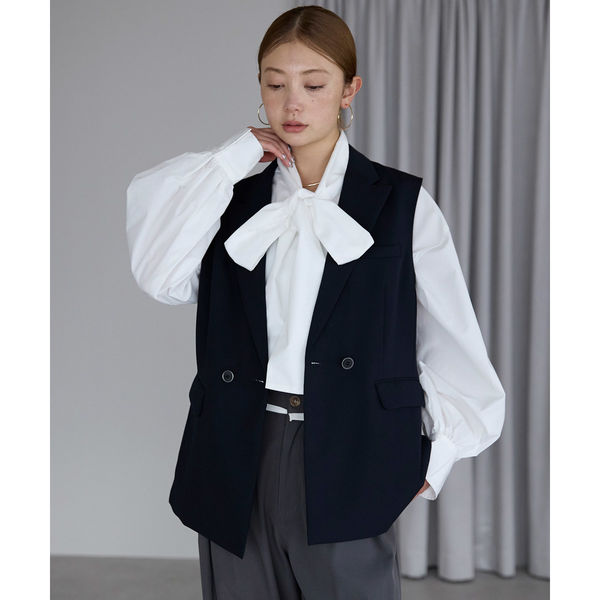 ボンマックス ロングベスト ネイビー M AO5201 AO5201-8-M 1着（直送品