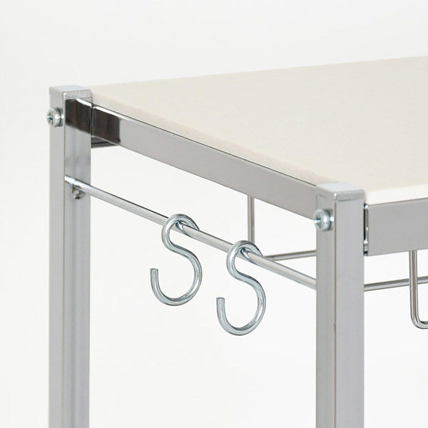 足立製作所 人工大理石天板 作業台キッチンワゴン【幅48cm】 2299 1個