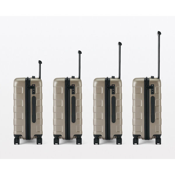 無印良品 バーを自由に調節できる フロントオープンキャリーケース