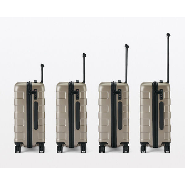 無印良品 バーを自由に調節できる フロントオープンキャリーケース