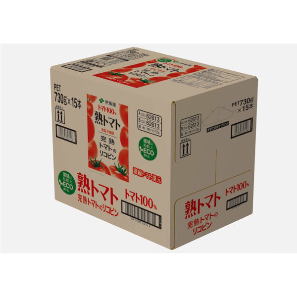 伊藤園 熟トマト 730g エコボトル 1箱（15本入）【野菜ジュース