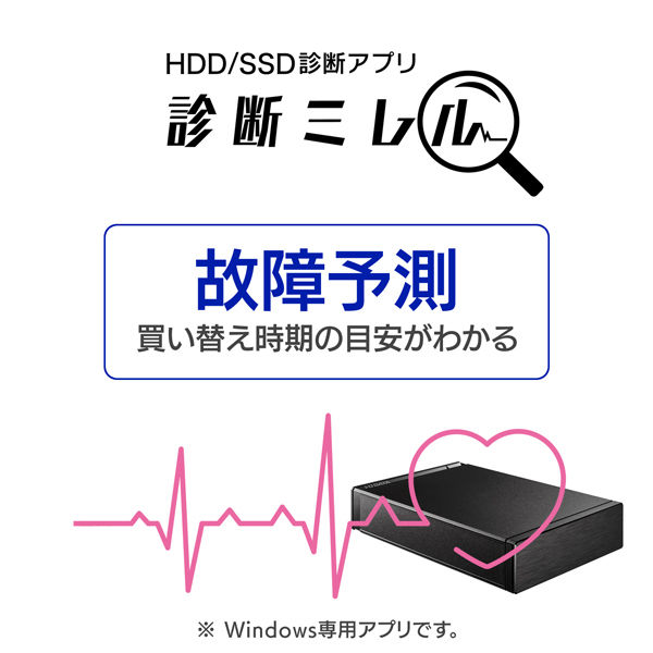 外付けHDD 8TB アイ・オー・データ機器 外付ハードディスク USB 対応 HDD-UT8K 1台 - アスクル