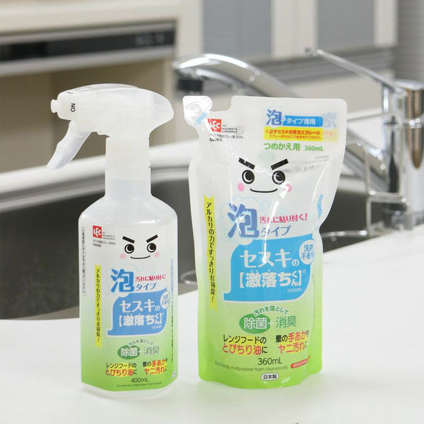 激落ちくん セスキ密着泡スプレー 詰替 360ml 1セット（3個） レック 