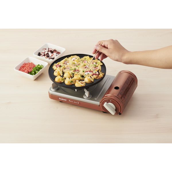 イワタニ （Iwatani） カセットコンロ用 ジュニアたこ焼きプレート フッ素コート CB-P-JRT 1枚 岩谷産業