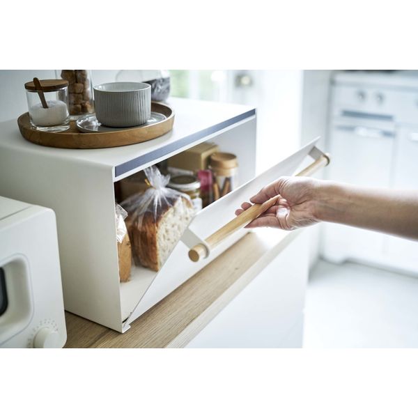 tosca（トスカ） ブレッドケース ホワイト 1個 山崎実業 【送料無料