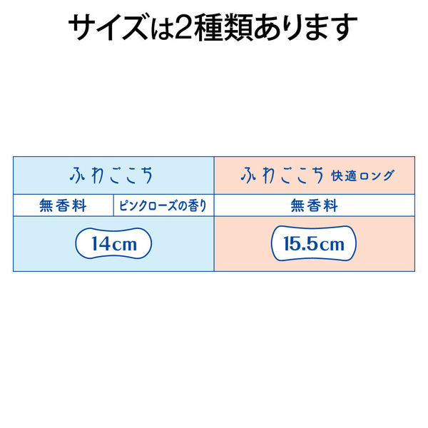 パンティライナー 無香料 羽なし 15.5cm ソフィ ふわごこち 快適ロング 1セット（56枚入×2個） ユニ・チャーム