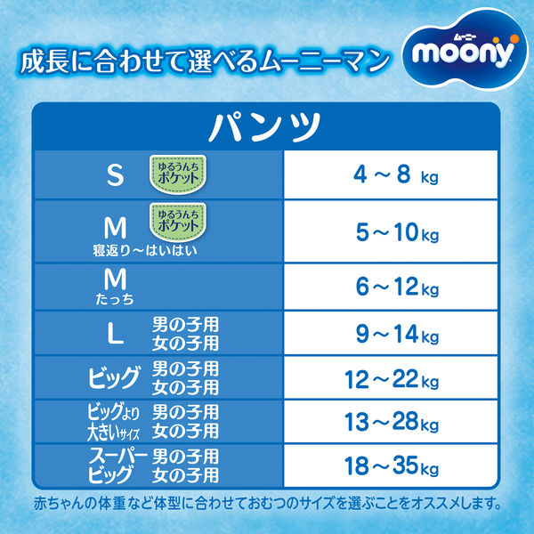 ムーニーマン おむつ パンツ ビッグ（12～22kg） 1ケース（38枚