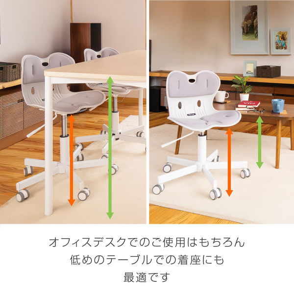 ドリームウェア 骨盤サポート オフィスチェア MyComfy ウレタン双輪