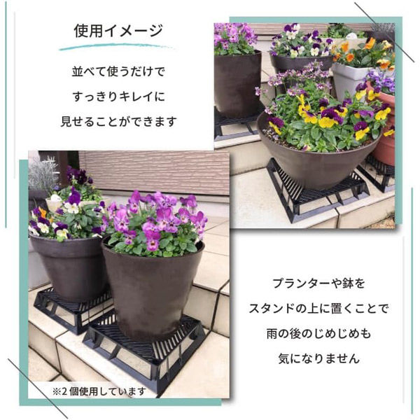 第一ビニール ブラックベース28cm 鉢スタンド 4968438026220 1個（直送