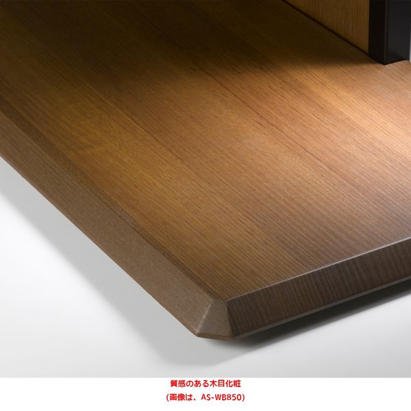 【軒先渡し】朝日木材加工 壁寄せTV台 幅850×奥行420×高さ1130mm ブラウン AS-WB850 1台（直送品）