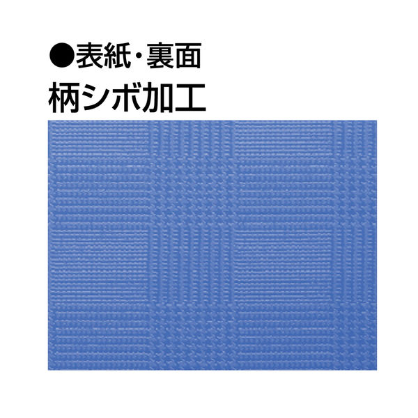 コクヨ 固定式クリアファイル ＜Glassele＞（グラッセル） A4タテ 40ポケット ライトブルー 半透明 ラ-GL40LB 1冊