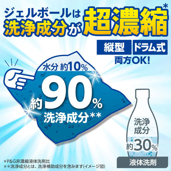 アリエール リビングドライジェルボール3D 詰替え超ジャンボ 1箱（8個入） 洗濯洗剤 ウイルス除去 P＆G