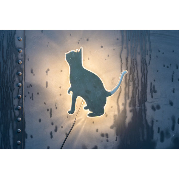 黒猫　ライト ソーラーガーデンライト 送料無料 黒猫 バレール LED ソーラー