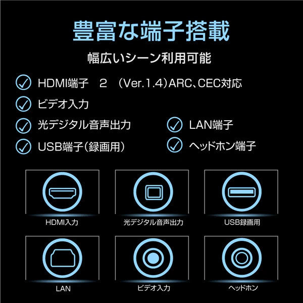 WIS 32インチ3波HD液晶テレビ AS-32WR 1個 - アスクル WIS 32インチ3波HD液晶テレビ AS-32WR 1個 - アスクル