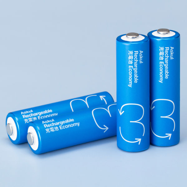 アスクルオリジナル 充電式・ニッケル水素電池 充電池 単3形 950mAh 3 