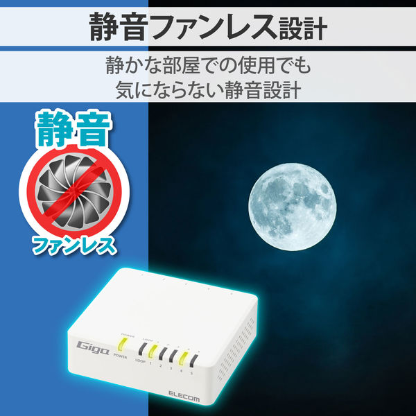 スイッチングハブ 5ポート ギガ LANハブ プラスチック筐体 電源 スイッチングハブ 5ポート ギガ LANハブ プラスチック筐体 電源