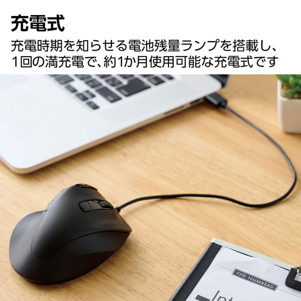 ワイヤレスマウス Bluetooth/無線2.4GHz 静音 8ボタン S 充電式