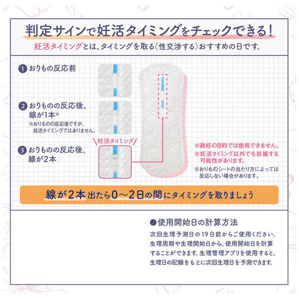 ソフィ 妊活タイミングをチェックできるおりものシート 1個（5枚