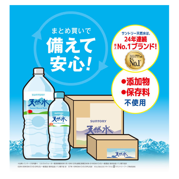 天然水ページ サントリー 天然水 550ml 1セット（96本） - アスクル