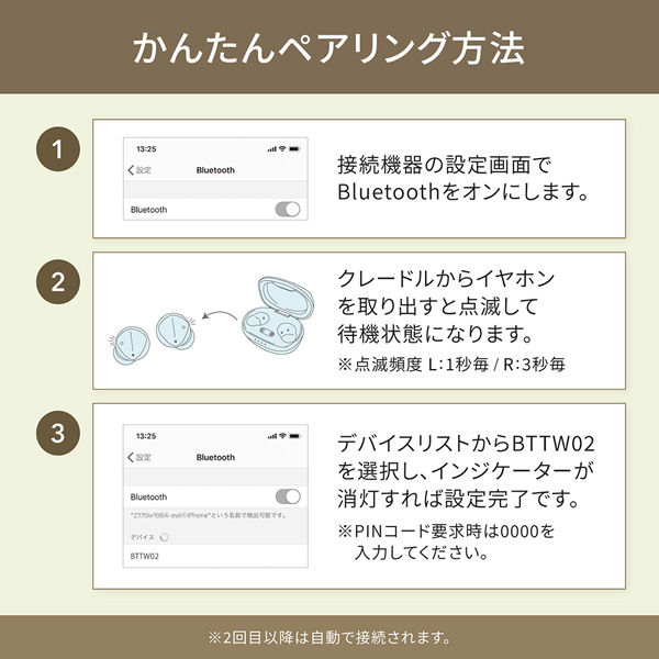 OWLTECH マイク付き コンパクトで可愛いカラーの完全ワイヤレス