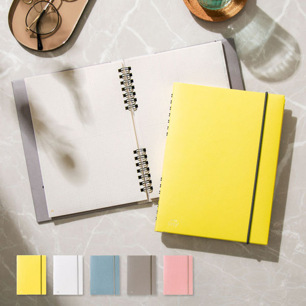 いろは出版 SUNNY リングノート 紙カバー A5変形 ターコイズ LSN