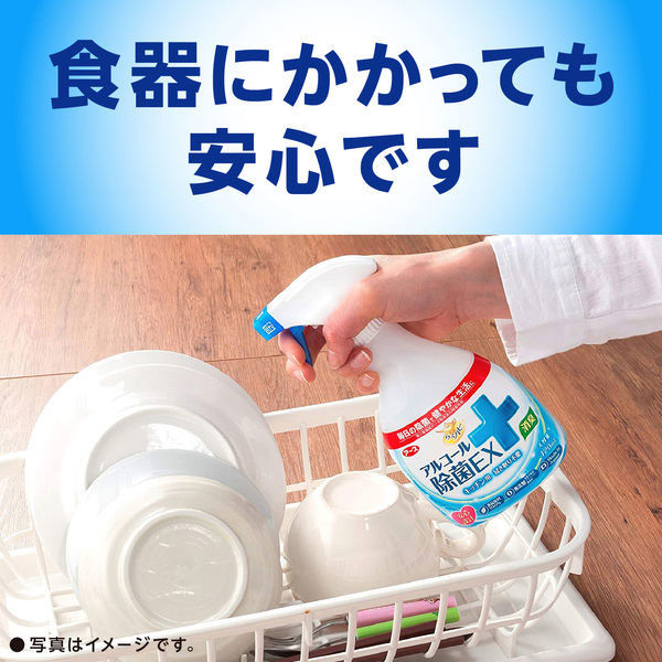 アルコール消毒液 業務用 サイズ らくハピ アルコール除菌 EX 詰め替え 大容量 5L 国産 日本製 食品原料100％ 無添加  アース製薬（わけあり品） - アスクル