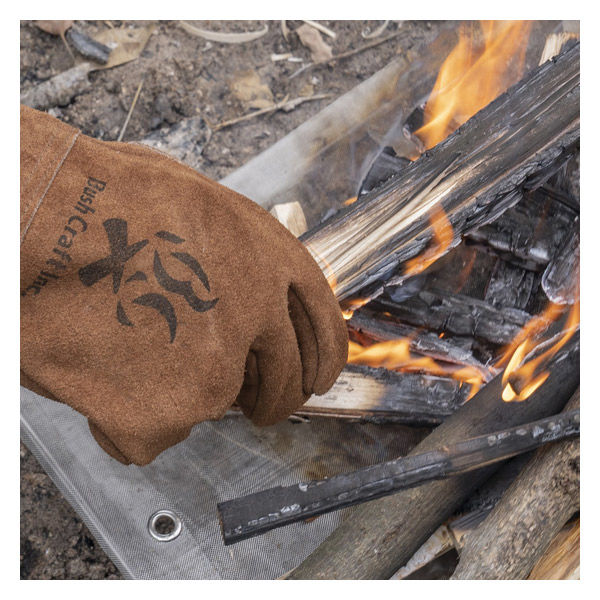 ブッシュクラフト 焚き火グローブ M 4571574750074 1双（直送品