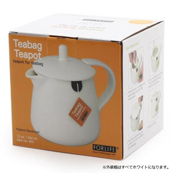 FORLIFE JAPAN ティーバッグ ティーポット Teabag TeapotWht 403 １個（直送品）