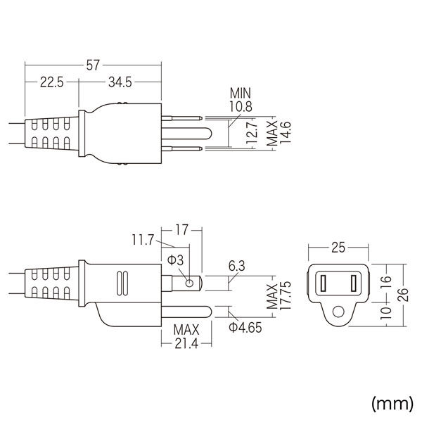 サンワサプライ 漏電ブレーカータップ（3P・6個口・3m） TAP-BR36LN-3