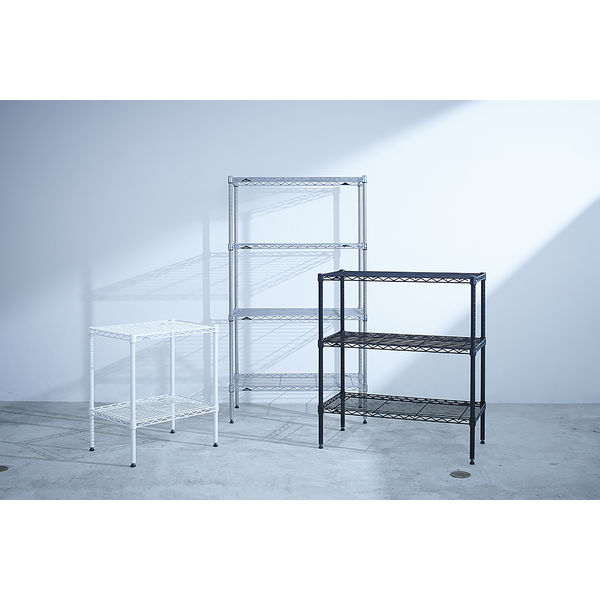 エレクター ワイヤーシェルフ 2箱4枚 奥行き600×幅1200 エレクターのスチールラック｜ベーシックシリーズ ワイヤー