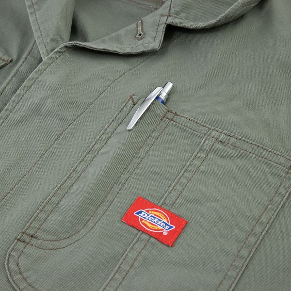 Dickies D-736 ストレッチオックスツナギ オリーブ LL コーコス