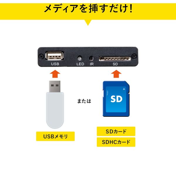 【メディアプレーヤー】サンワサプライ MED-PL2 BLACK 未使用品】サンワサプライ メディアプレーヤー MED-PL2K102