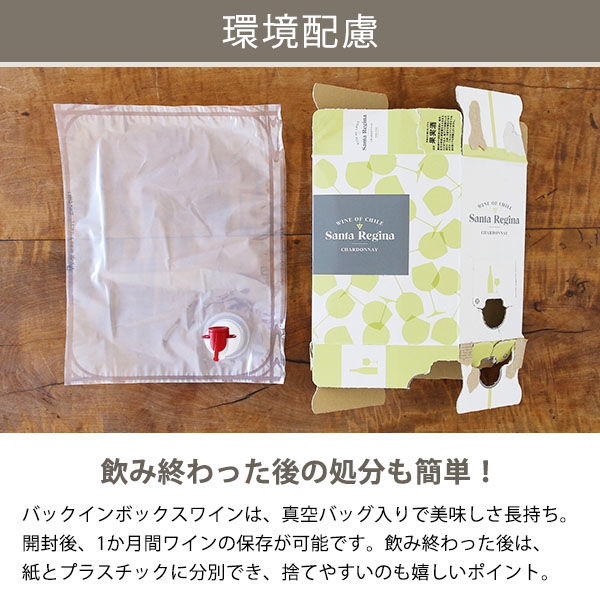 アスクル・ロハコ限定】白ワイン チリ サンタ・レジーナ BIB