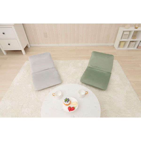 セルタン 大人かわいい 座椅子 Mサイズ 幅420mm グリーン A454-720GRN