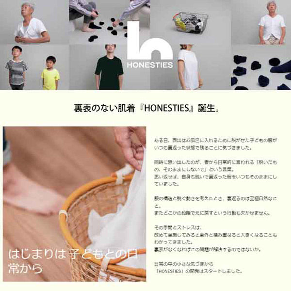 HONESTIES ∞KIDSボクサーパンツ/白/120 1セット(3着入)（直送品