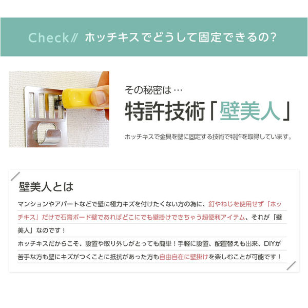 スタープラチナ 壁美人シェルティシリーズ L字シェルフ ロングタイプ