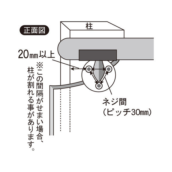 清水 いたわりエコ手すり ディンプル横型 800 SO-TD2-800P（直送品）