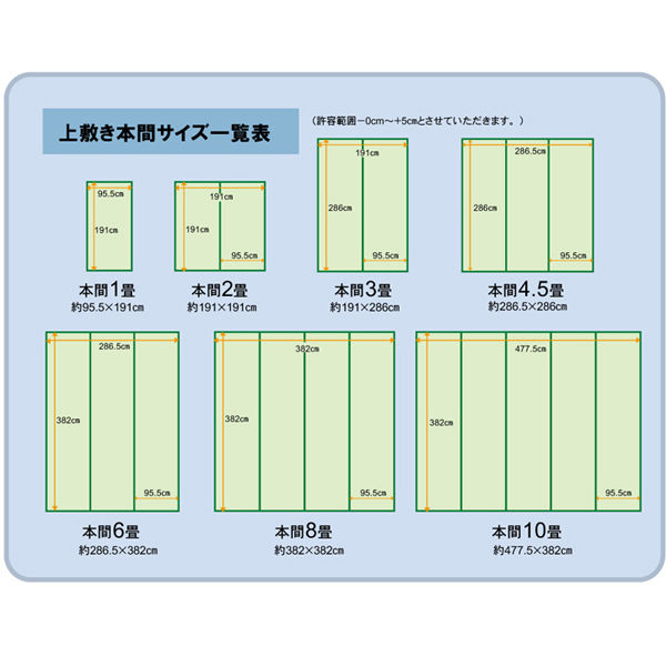 イケヒコ 純国産 い草 上敷き カーペット 糸引織 『梅花』 本間8畳 約