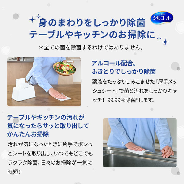 ユニ・チャーム シルコット99.99％除菌ウェットティッシュ 大