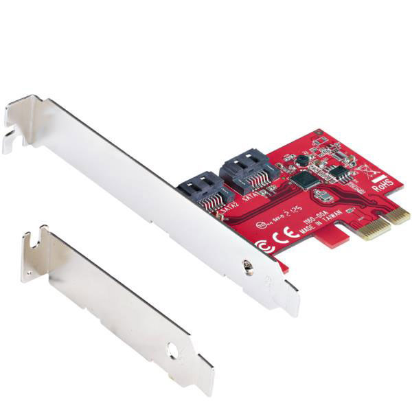 2ポート増設SATAカード - 6Gbps 2P6G-PCIE-SATA-CARD 1個 StarTech.com 